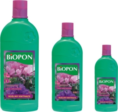 Купить удобрение BIOPON для цветущих растений 0,5л