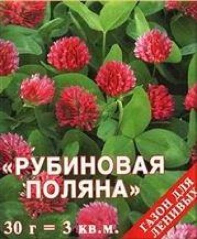 Купить семена газонной травы «Рубиновая Поляна» для Ленивых 30г 